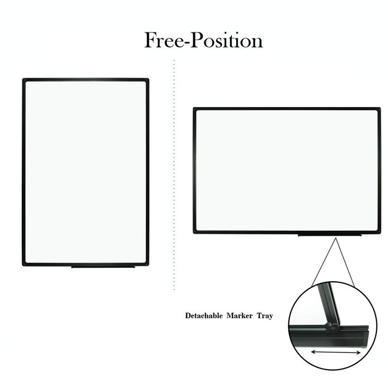 JILoffice Magnetic Whiteboard/White Board, Dry Erase Board 36 x 24 Inch, Black Aluminum Frame Wall Mounted Board for Office Home and School - Image 3